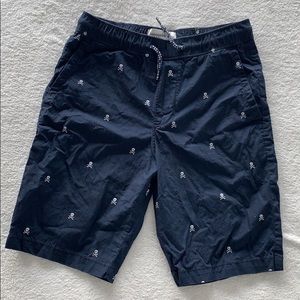 Abercrombie Kids Skull Drawstring Shorts